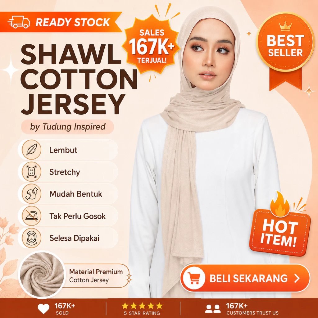 SHAWL PREMIUM COTTON JERSEY LENGTH WIDESHAWL
