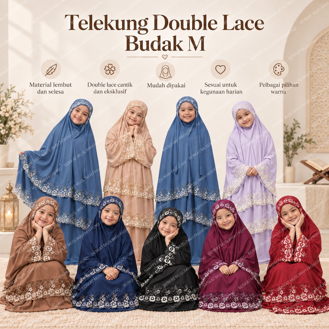 TELEKUNG DOUBLE LACE BUDAK SIZE M